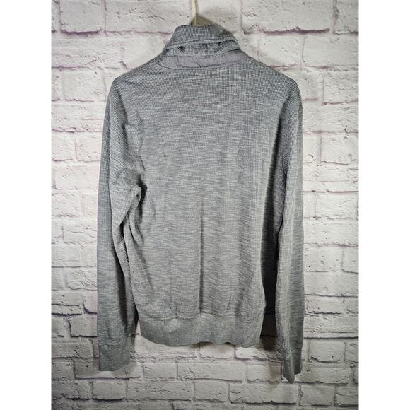 Banana Republic Heritage Collection Womens Sweater Shawl Neck‎ Gray Medium - Picture 2 of 7